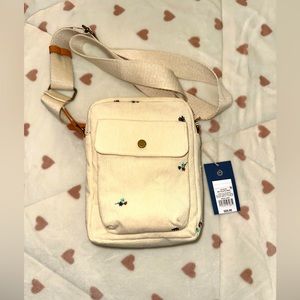 Universal Thread Corduroy Floral Embroidered Crossbody Bag